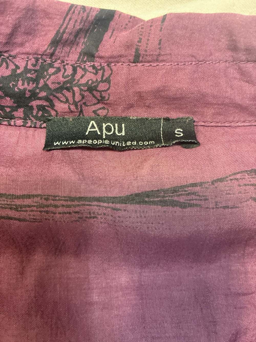 A People United APU Tree and Bird Print Button Down Shirt Size S - Picture 2 of 13